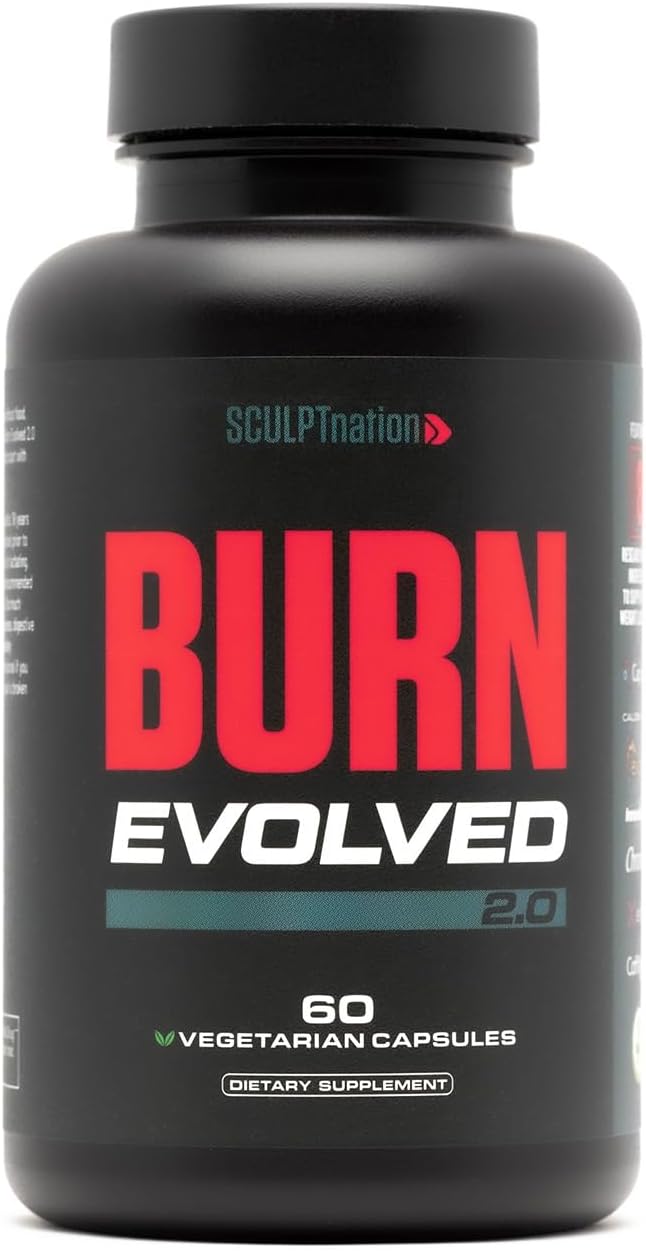 by V Shred Burn Thermogenic Fat Burner for Men & Women - Daytime Fat Burner Metabolism Booster - Premium Capsimax Cayenne Pepper, Chromax, Patented Ingredients - 60 Natural Veggie Pills